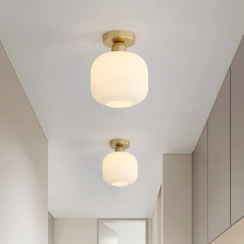 plafonnier nordique en verre simple luxe américain