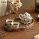 Theiere chinoise ceramique 240ml filtre portable artisanale