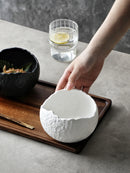 Bol porcelaine design coquille oeuf irrégulier style raffiné