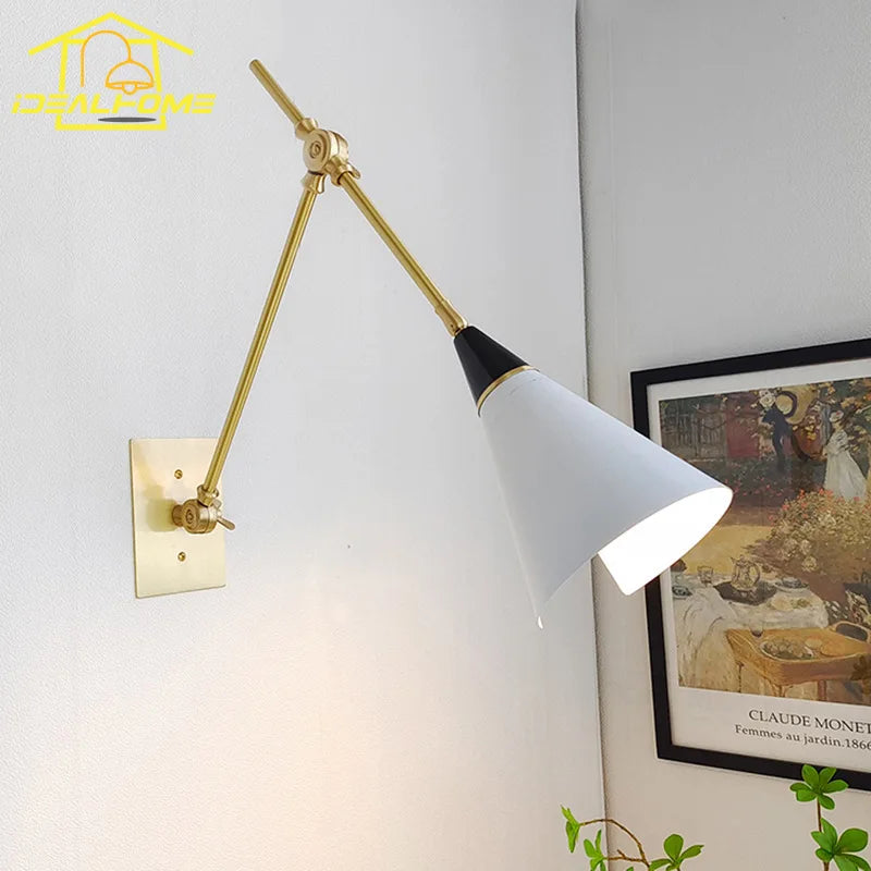 applique murale de luxe médiévale bras pivotant design élégant - vue 3 sur 10