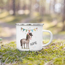 Mug enfant personnalisé avec animal style dessin enamel