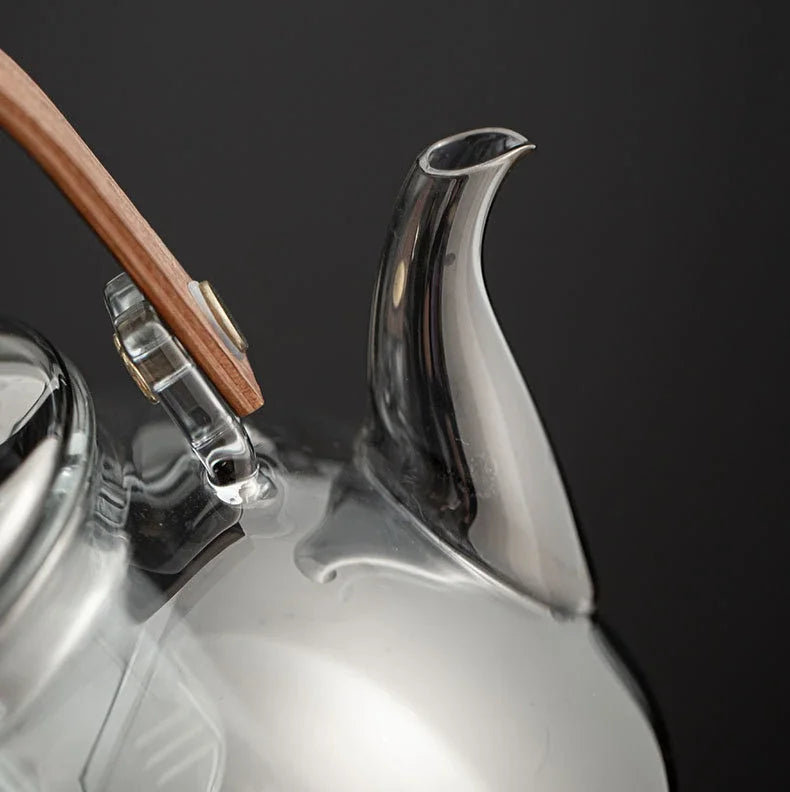 Bouilloire verre résistante chaleur thé moderne 1l - vue 6 sur 6