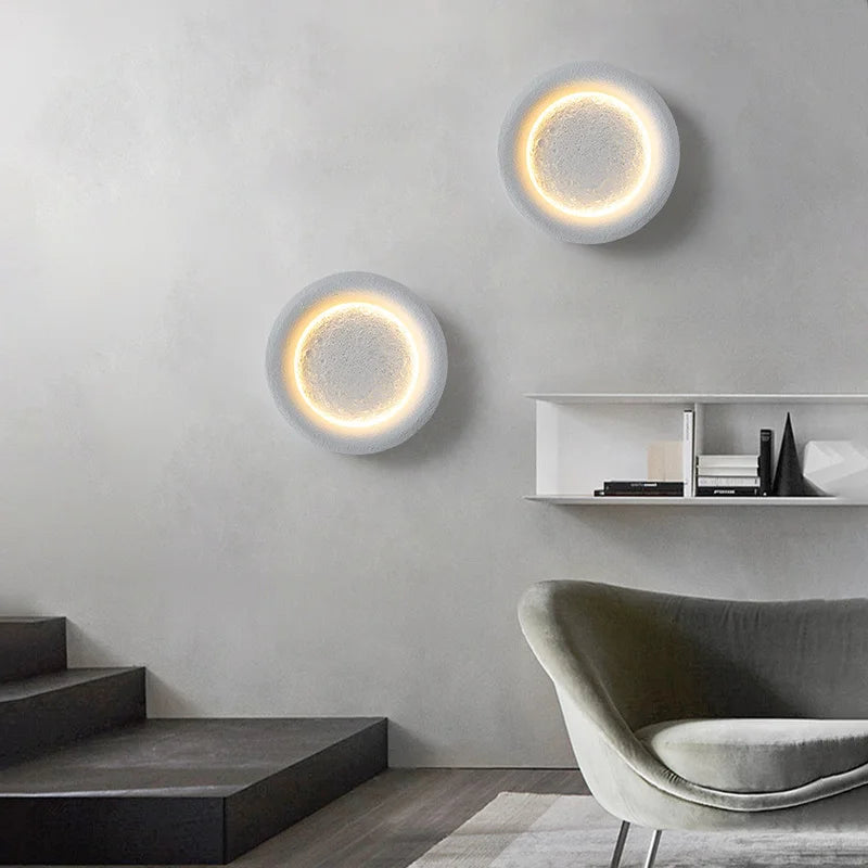 applique murale créative pleine lune étoilée pour intérieur décoratif - vue 2 sur 6