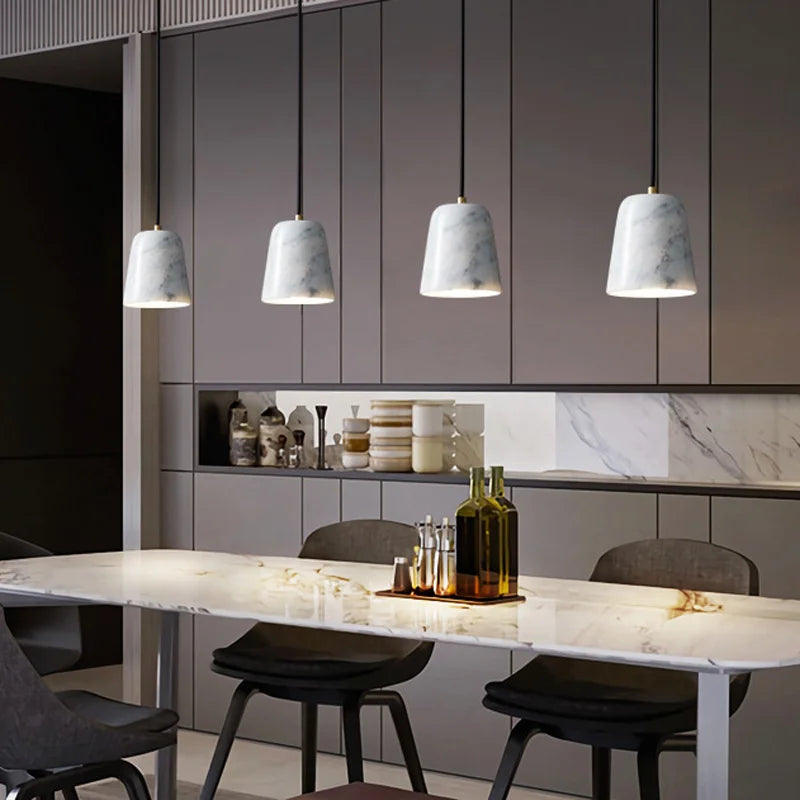 suspension en marbre de luxe pour décoration intérieure - vue 5 sur 8