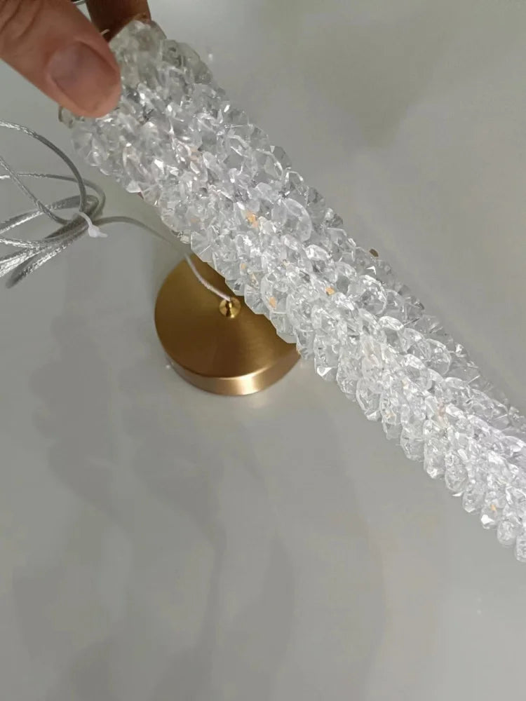 lustre en cristal de luxe pour intérieur moderne et élégant - vue 6 sur 7