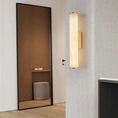 applique murale en marbre naturel avec éclairage moderne décoratif