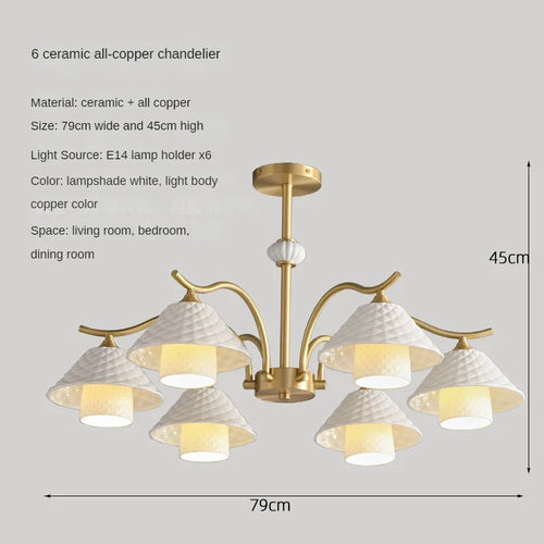 lampe de bureau en céramique et cuivre design moderne angle réglable