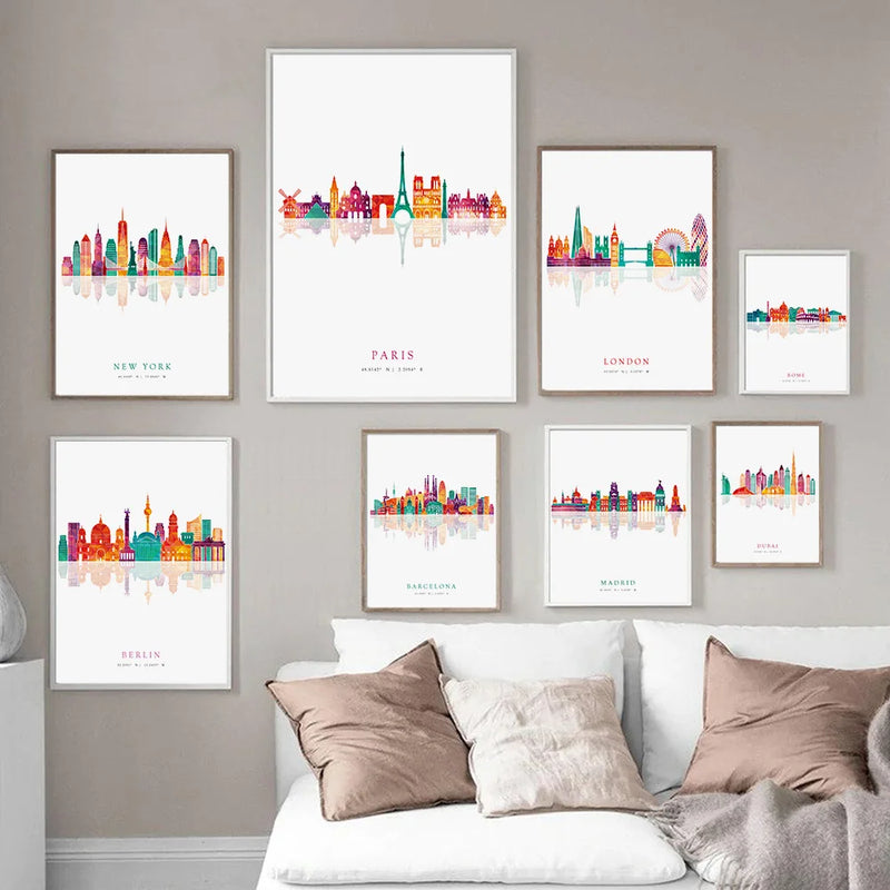 affiches et impressions des skylines de grandes villes