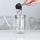 Théière verre borosilicate 15l infuseur inox amovible