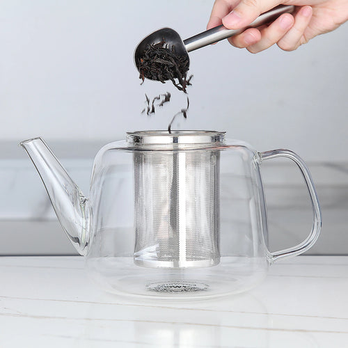 Théière verre borosilicate 15l infuseur inox amovible