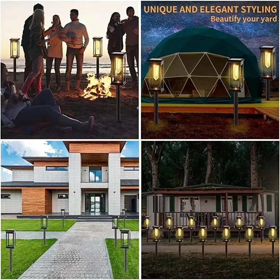 La voie solaire allume la lampe solaire extérieure de jardin de voie imperméabilisent les lumières de paysage allée de passerelle pelouse Patio jardin décoratif - vue 10 sur 11