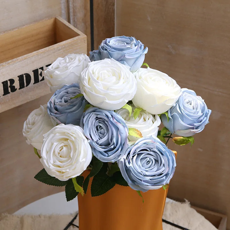 bouquets de roses artificielles pour décoration de mariage et artisanat - vue 5 sur 17