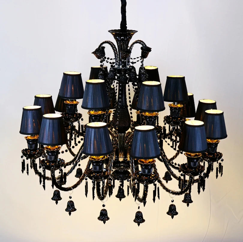 lustre en cristal à 44 bras pour hôtel et centre commercial - vue 5 sur 12