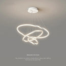 lustre led moderne monté au plafond en acrylique