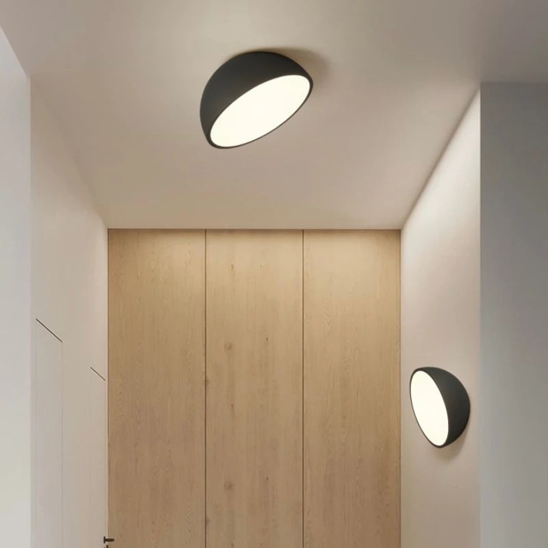 plafonnier nordique moderne pour escalier entrée loft avec télécommande led