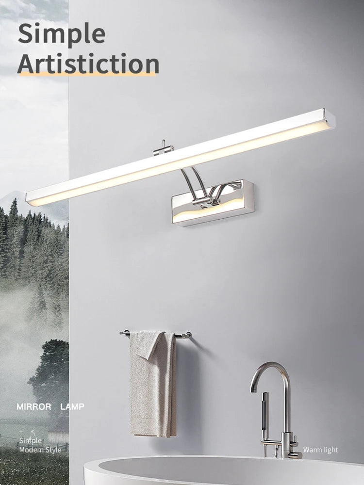 lampe à poser led en acier inoxydable design moderne et minimaliste - vue 11 sur 22