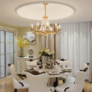 lustre cristal suspendu lumineux pour décoration intérieure élégante