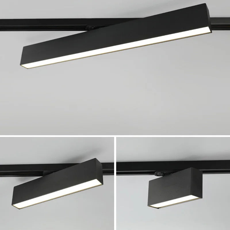 plafonnier cree led rail éclairage pour magasins et intérieurs modernes - vue 10 sur 22