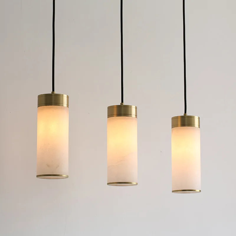 suspension en jade vintage avec abat-jour en marbre pour décoration intérieure
