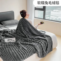 Plaid épais doux en corail pour canapé chambre