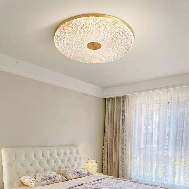 Plafonnier Led rond en acrylique de luxe