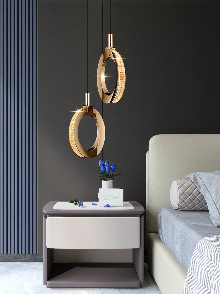 lustre de luxe moderne rotatif pour duplex nordique - vue 6 sur 20