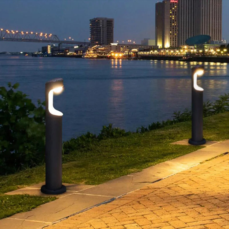 Aluminium Led extérieur pelouse lampe borne lumineuse extérieure étanche voie jardin lampe prairie paysage pelouse lumière AC110V 220V - vue 5 sur 6