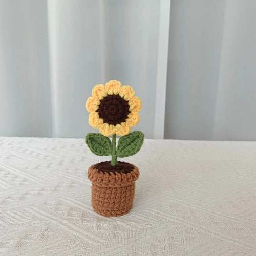plante en pot tricotée à la main pour cadeau décoratif de saint valentin