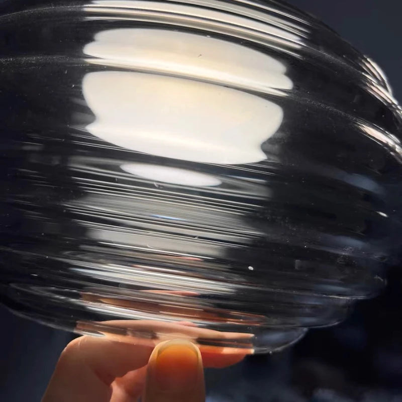 Suspension en verre gris fumé - vue 7 sur 9