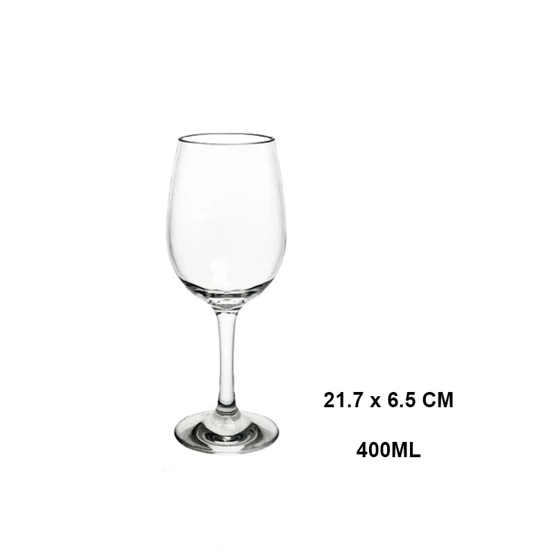 Verres à vin incassables sans pied réutilisables élégant