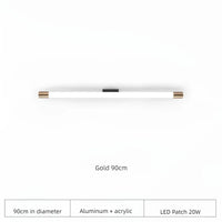 applique murale nordique led long miroir rond décoration villa