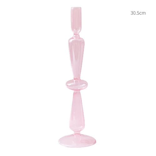 bougeoir en verre conique pour table de mariage et décoration nordique