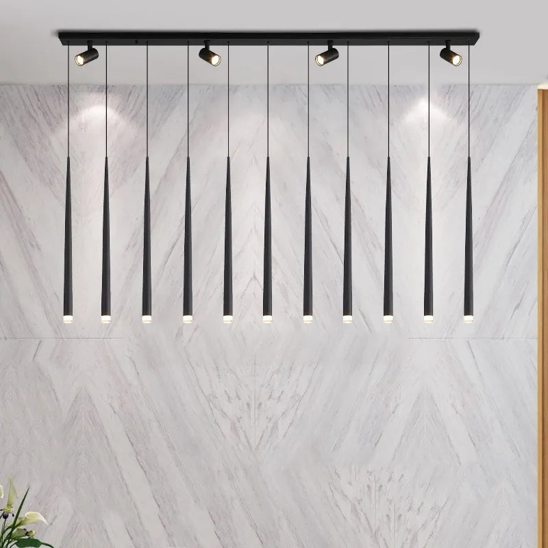 lustre de luxe nordique moderne avec éclairage led - vue 4 sur 11