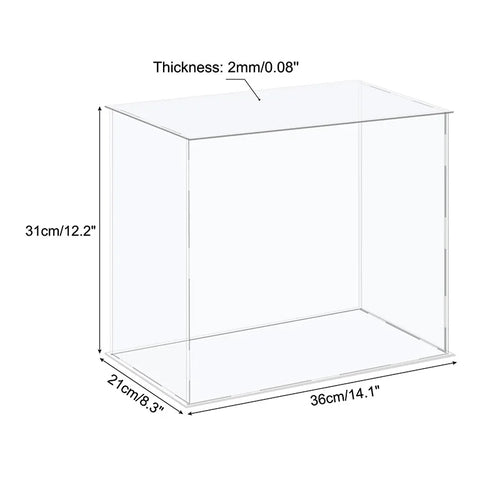 vitrine en acrylique pour objets de collection et organisation