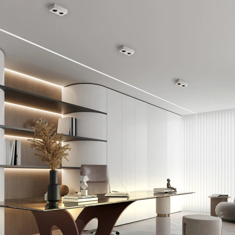 spot led 	carré monté en surface pour éclairage intérieur - vue 4 sur 5