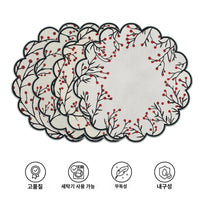 set de table branches fruits style minimal 4