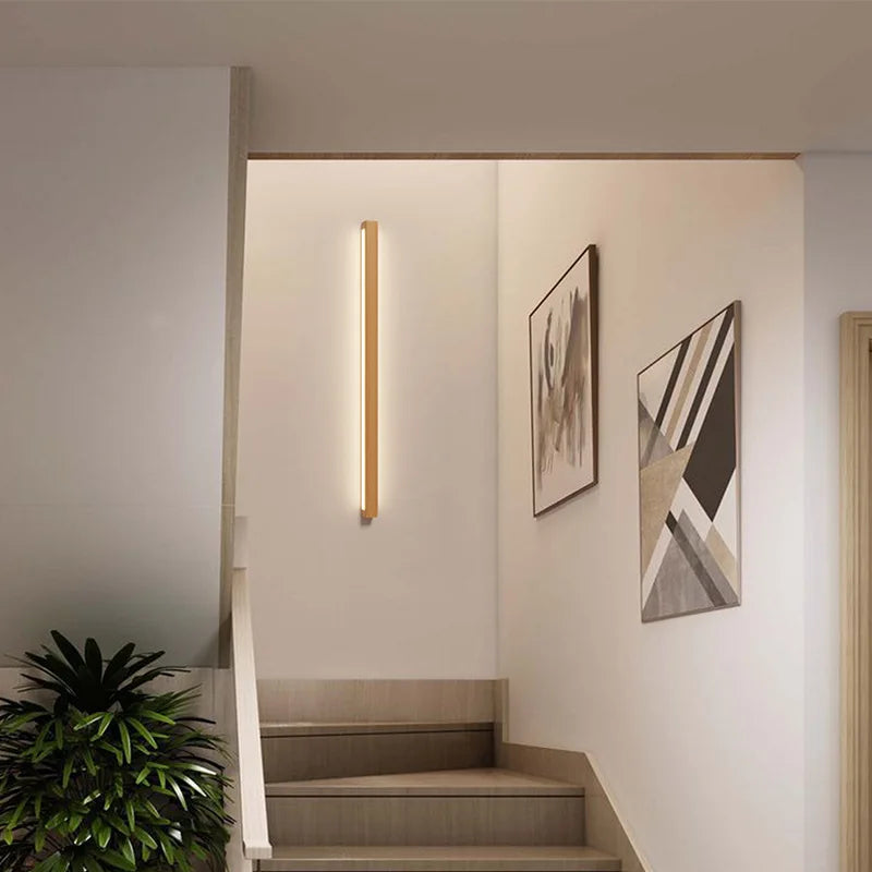 applique murale led en bois nordique à gradation - vue 5 sur 10
