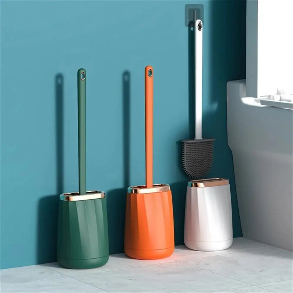 ensemble de brosses en silicone pour salle de bain sans coin mort