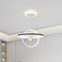Lustre circulaire de luxe en cristal d'élan pour Restaurant