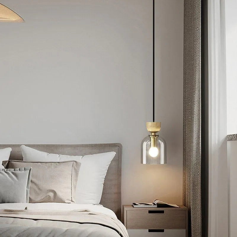 Suspension LED en verre minimaliste - vue 3 sur 7