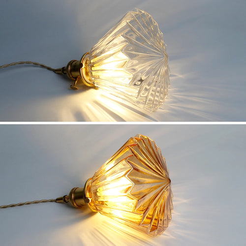 Suspension en verre LED moderne