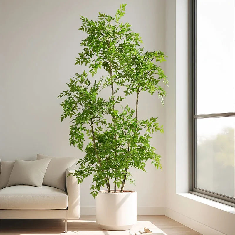 arbre en bambou artificiel toucher réaliste pour décoration intérieure
