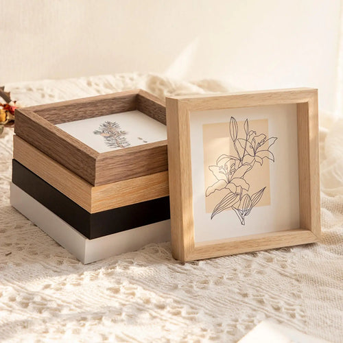 cadre photo en bois pour décoration murale et de bureau