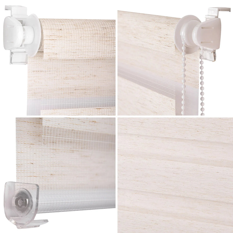 Store zebra double couche occultant pour salon chambre