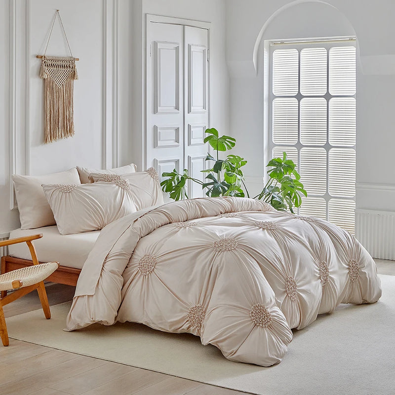 housse de couette motif floral pour lits twin full queen king