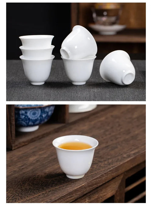 Service the porcelaine dehua kungfu artisanal 10 pieces