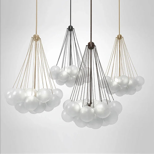 lustre moderne en verre pour une décoration élégante à la maison