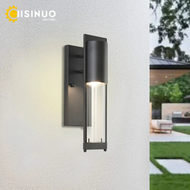 Éclairage mural LED extérieur étanche rétro Vintage Bronze E27 ampoule pour jardin porche applique réverbère 96V220V applique Luminaire - vue 5 sur 8