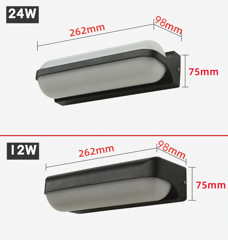 Applique murale extérieure Simple IP65 étanche applique murale externes pour jardin cour balcon couloir luminaire 85-265V - vue 5 sur 10