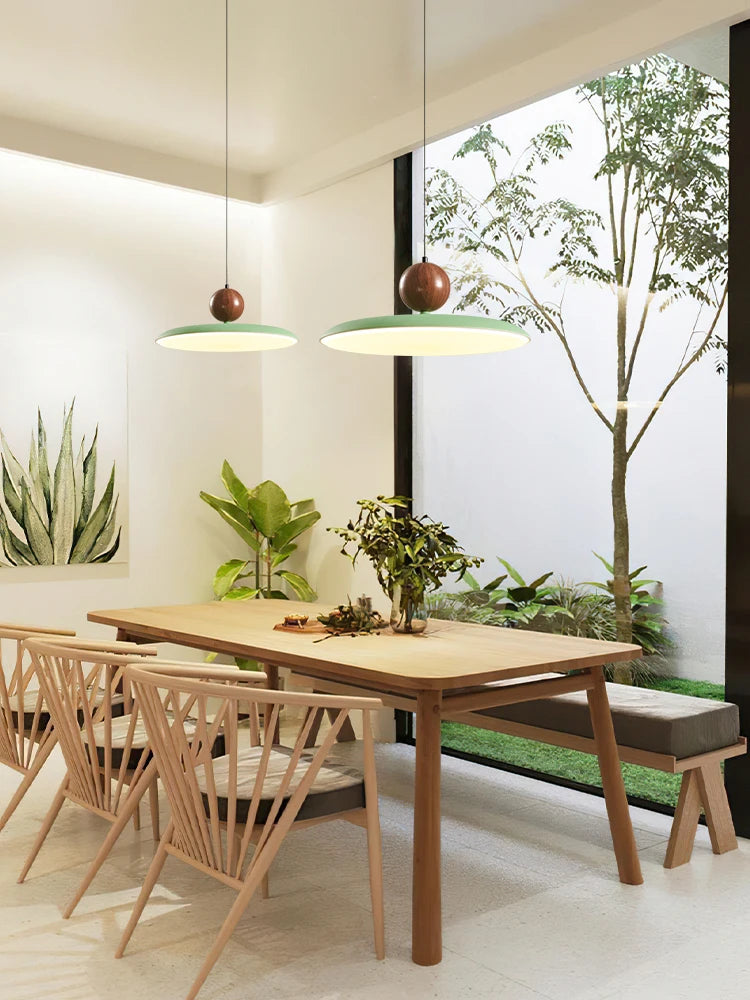 lampe à poser design en bois de noyer pour intérieur élégant - vue 4 sur 10